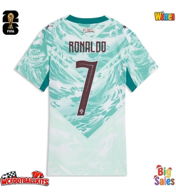 Portugal Cristiano Ronaldo #7 Replica Away Stadium Shirt for Women World Cup 2026 Short Sleeve